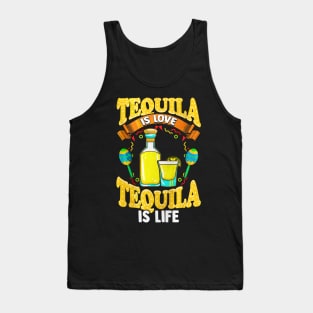 Tequila Is Love Cinco De Mayo Tank Top